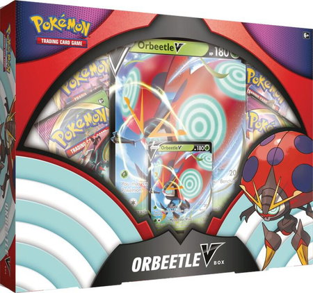 Orbeetle V Box trading card from SWSH04: Vivid Voltage Orbeetle V Box - SWSH04: Vivid Voltage Pokémon trading card
