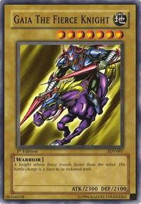 Gaia The Fierce Knight - Starter Deck: Yugi (SDY) #SDY-007 - Common / Short Print YuGiOh Trading Card