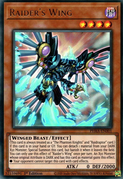 Raider's Wing - Phantom Rage YuGiOh trading card