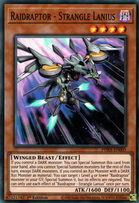 Raidraptor - Strangle Lanius - Phantom Rage (PHRA) #PHRA-EN005 - Super Rare YuGiOh Trading Card