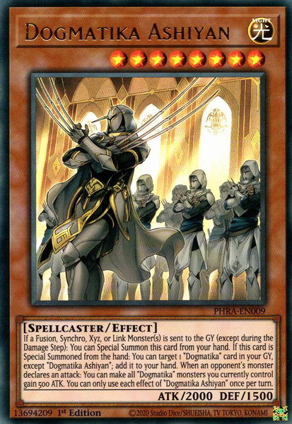 Dogmatika Ashiyan - Phantom Rage YuGiOh trading card