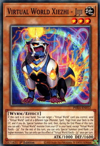 Virtual World Xiezhi - Jiji - Phantom Rage (PHRA) #PHRA-EN012 - Common / Short Print YuGiOh Trading Card