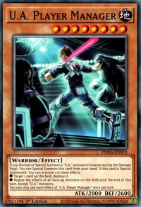 U.A. Player Manager - Phantom Rage (PHRA) #PHRA-EN019 - Common / Short Print YuGiOh Trading Card
