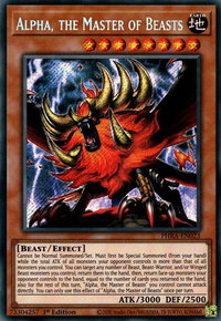 Alpha, the Master of Beasts - Phantom Rage (PHRA) #PHRA-EN023 - Secret Rare YuGiOh Trading Card