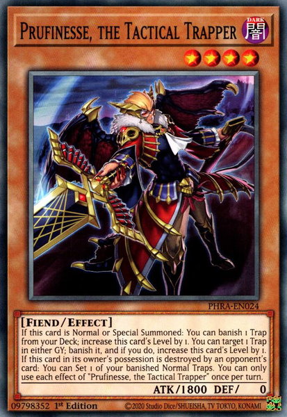 Prufinesse, the Tactical Trapper - Phantom Rage YuGiOh trading card