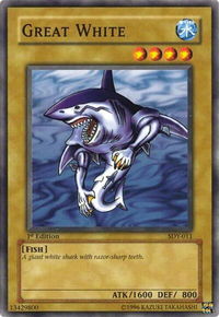 Great White - Starter Deck: Yugi (SDY) #SDY-011 - Common / Short Print YuGiOh Trading Card