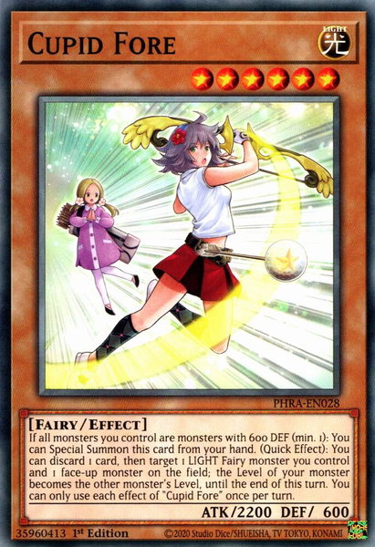 Cupid Fore - Phantom Rage YuGiOh trading card