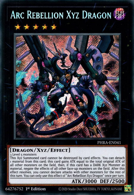 Arc Rebellion Xyz Dragon - Phantom Rage YuGiOh trading card