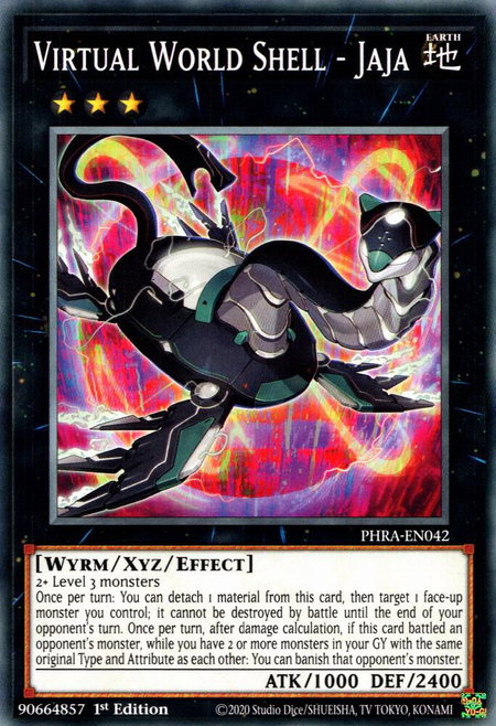 Virtual World Shell - Jaja - Phantom Rage YuGiOh trading card