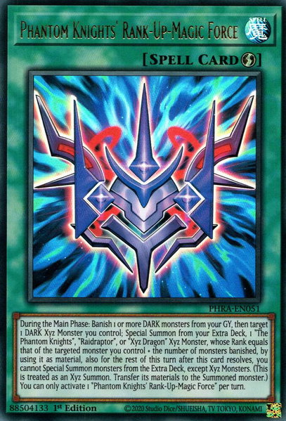 Phantom Knights' Rank-Up-Magic Force - Phantom Rage YuGiOh trading card