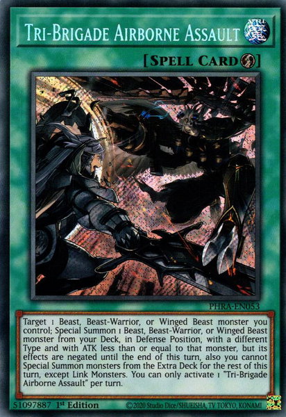Tri-Brigade Airborne Assault - Phantom Rage YuGiOh trading card