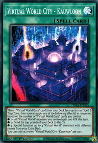 Virtual World City - Kauwloon - Phantom Rage (PHRA) #PHRA-EN055 - Super Rare YuGiOh Trading Card