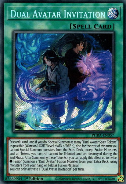 Dual Avatar Invitation - Phantom Rage YuGiOh trading card