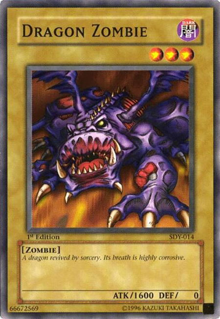 Dragon Zombie - Starter Deck: Yugi YuGiOh trading card