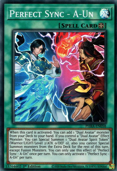 Perfect Sync - A-Un trading card from Phantom Rage Perfect Sync - A-Un - Phantom Rage YuGiOh trading card