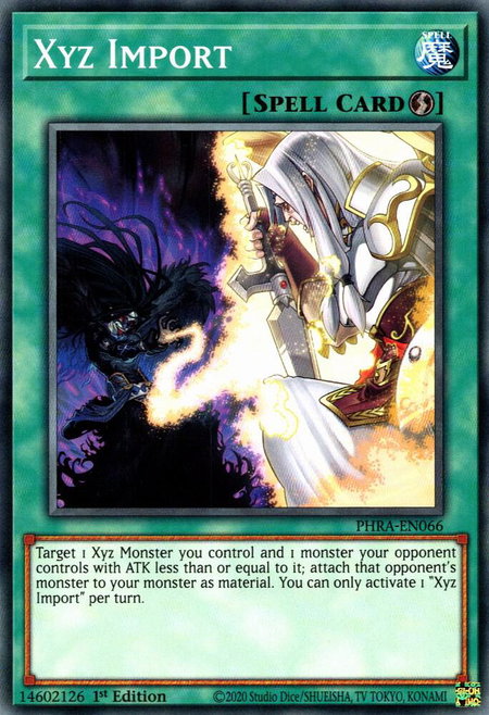Xyz Import trading card from Phantom Rage Xyz Import - Phantom Rage YuGiOh trading card
