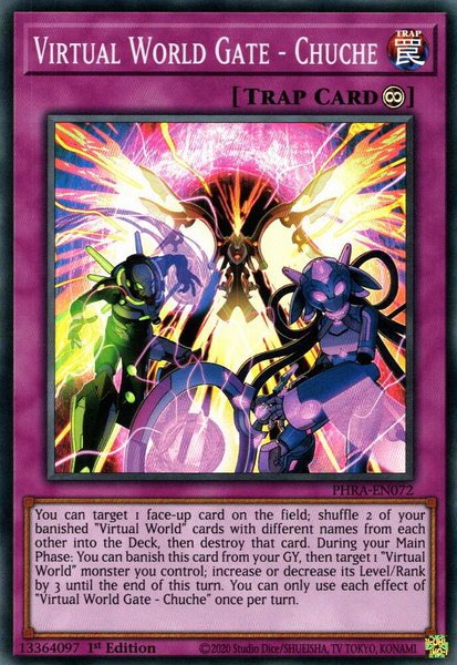 Virtual World Gate - Chuche - Phantom Rage YuGiOh trading card