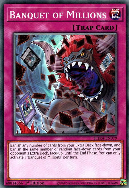 Banquet of Millions - Phantom Rage YuGiOh trading card