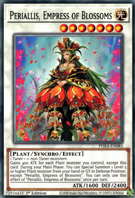 Periallis, Empress of Blossoms - Phantom Rage YuGiOh trading card