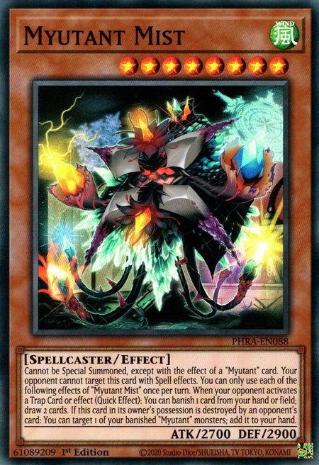 Myutant Mist - Phantom Rage YuGiOh trading card