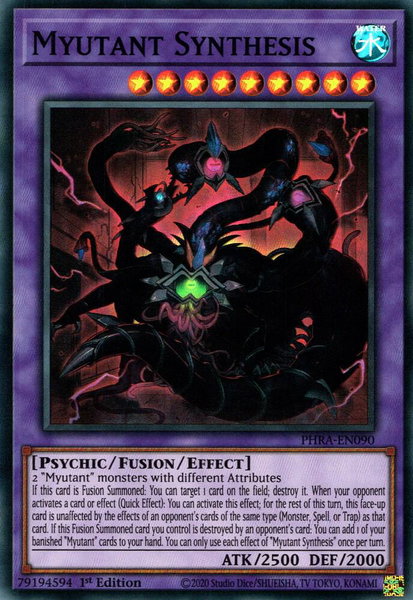 Myutant Synthesis - Phantom Rage YuGiOh trading card