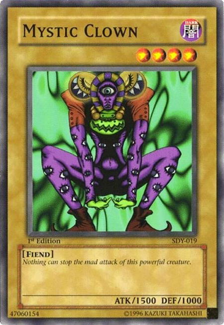 Mystic Clown - Starter Deck: Yugi YuGiOh trading card