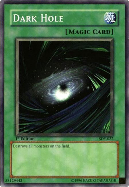 Dark Hole - Starter Deck: Yugi YuGiOh trading card