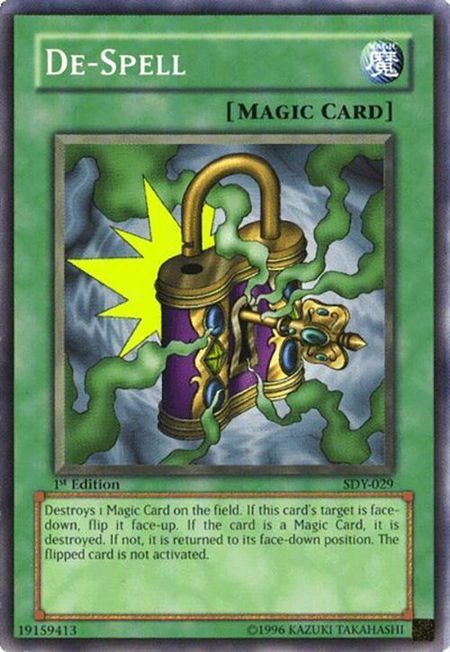 De-Spell - Starter Deck: Yugi YuGiOh trading card