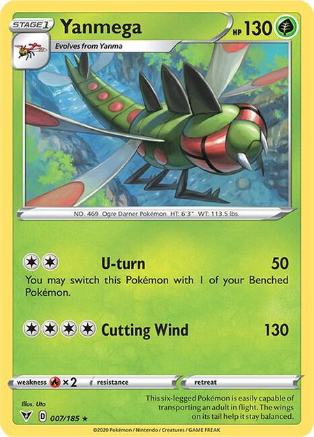 Yanmega - SWSH04: Vivid Voltage Pokémon trading card