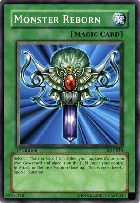 Monster Reborn - Starter Deck: Yugi YuGiOh trading card