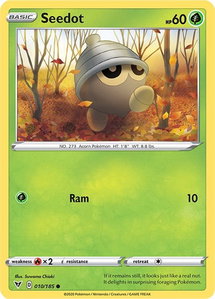 Seedot - SWSH04: Vivid Voltage (SWSH04) #010/185 - Common Pokémon Trading Card