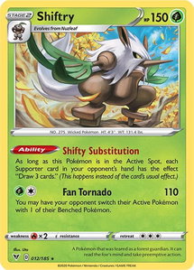 Shiftry - SWSH04: Vivid Voltage (SWSH04) #012/185 - Rare Pokémon Trading Card