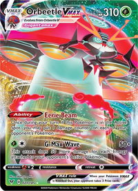 Orbeetle VMAX - SWSH04: Vivid Voltage (SWSH04) #021/185 - Ultra Rare Pokémon Trading Card