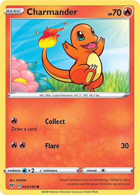 Charmander - SWSH04: Vivid Voltage Pokémon trading card