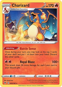 Charizard - SWSH04: Vivid Voltage (SWSH04) #025/185 - Rare Pokémon Trading Card