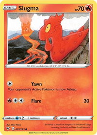 Slugma - SWSH04: Vivid Voltage (SWSH04) #027/185 - Common Pokémon Trading Card