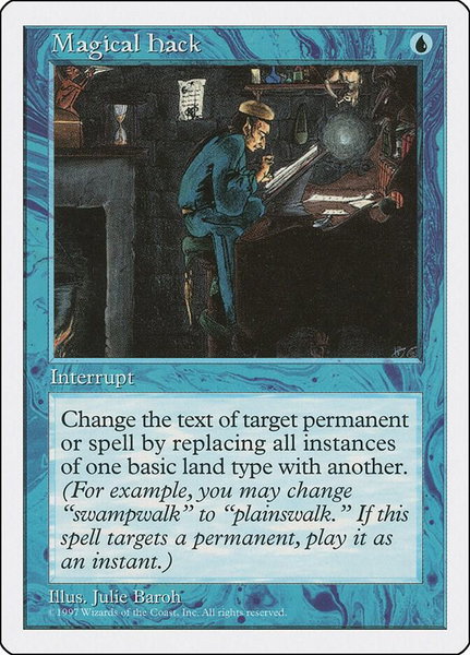 Magical Hack trading card from Fifth Edition Magical Hack - Fifth Edition Magic: The Gathering trading card