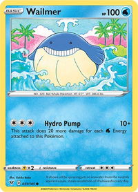Wailmer - SWSH04: Vivid Voltage (SWSH04) #031/185 - Common Pokémon Trading Card