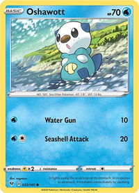 Oshawott - SWSH04: Vivid Voltage (SWSH04) #033/185 - Common Pokémon Trading Card