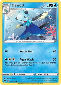 Dewott - SWSH04: Vivid Voltage (SWSH04) #034/185 - Uncommon Pokémon Trading Card