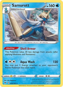 Samurott - SWSH04: Vivid Voltage (SWSH04) #035/185 - Rare Pokémon Trading Card