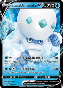 Galarian Darmanitan V - SWSH04: Vivid Voltage (SWSH04) #036/185 - Ultra Rare Pokémon Trading Card