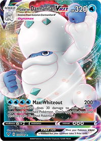Galarian Darmanitan VMAX - SWSH04: Vivid Voltage (SWSH04) #037/185 - Ultra Rare Pokémon Trading Card