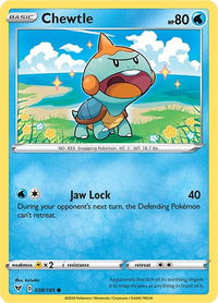 Chewtle - SWSH04: Vivid Voltage (SWSH04) #038/185 - Common Pokémon Trading Card