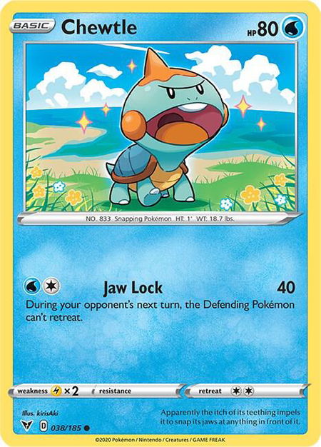 Chewtle - SWSH04: Vivid Voltage Pokémon trading card
