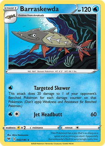 Barraskewda - SWSH04: Vivid Voltage (SWSH04) #042/185 - Rare Pokémon Trading Card