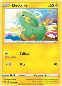 Electrike - SWSH04: Vivid Voltage (SWSH04) #051/185 - Common Pokémon Trading Card