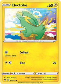 Electrike - SWSH04: Vivid Voltage (SWSH04) #051/185 - Common Pokémon Trading Card