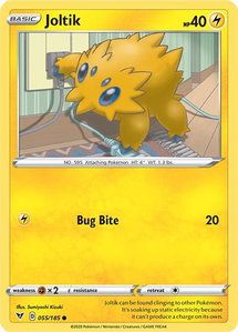 Joltik - SWSH04: Vivid Voltage (SWSH04) #055/185 - Common Pokémon Trading Card