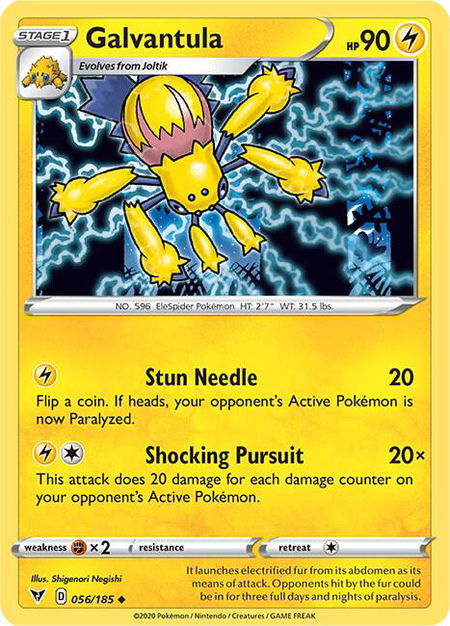 Galvantula - SWSH04: Vivid Voltage Pokémon trading card